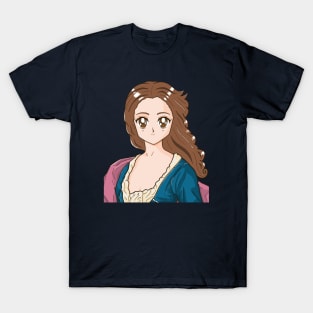 Cute Katherine Hall Portrait 90's Anime Style T-Shirt